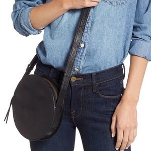 Madewell Simple Circle Leather Crossbody Bag